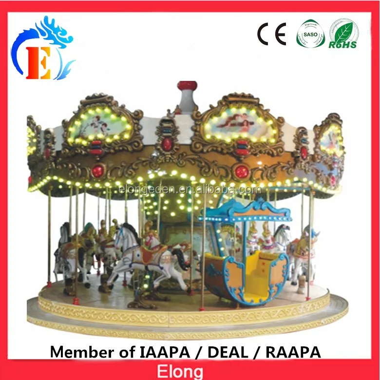 16 seats Carousel horses amusement equipment children merry go round