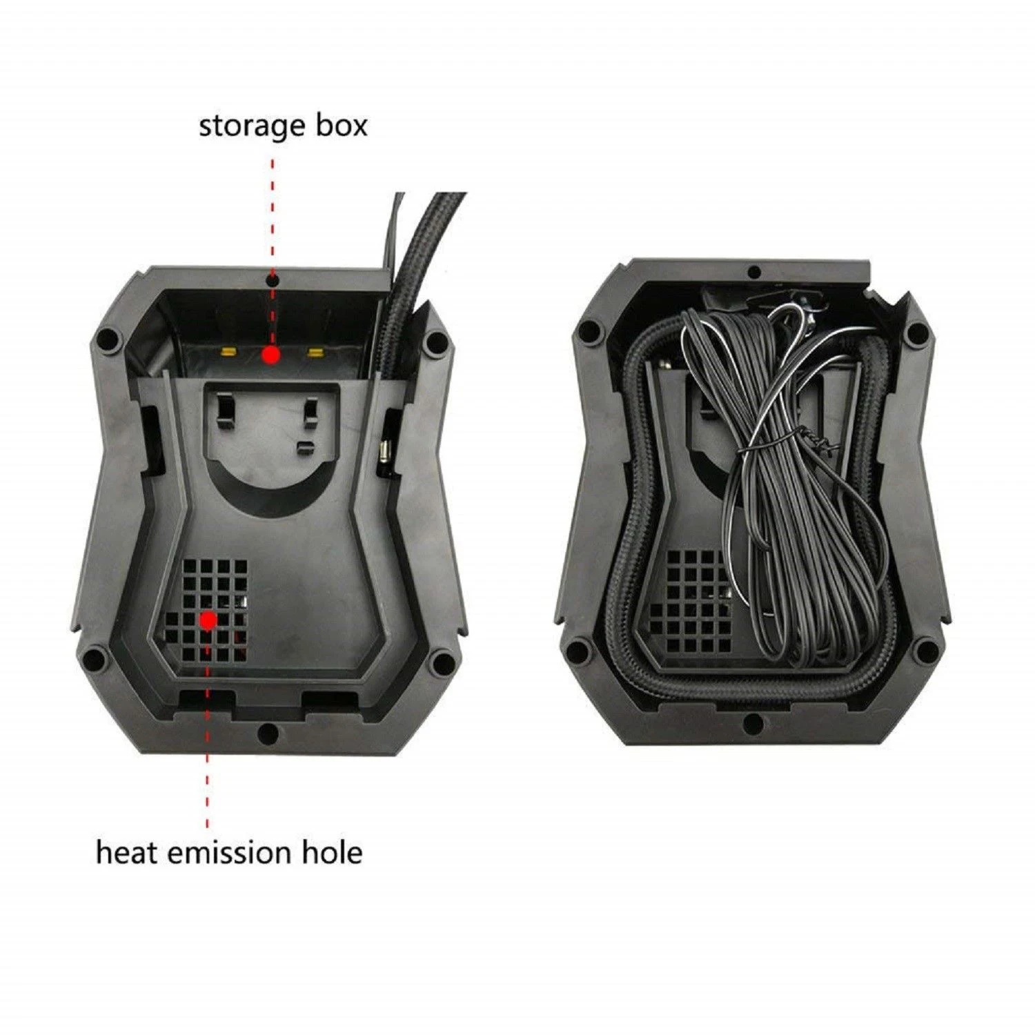 CAR AIR COMPRESSOR W/ Gauge 12V Auto Pump 100PSI Portable Electric Tire Inflator