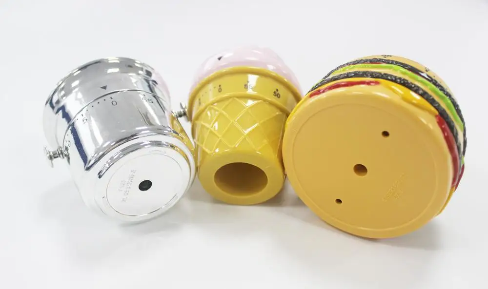 Creative Twist 60 Minutes/Novelty Small Mechanical Counting Down Style Food Cooking Kitchen Timer-Ice bucket,Ice cream,hamburger