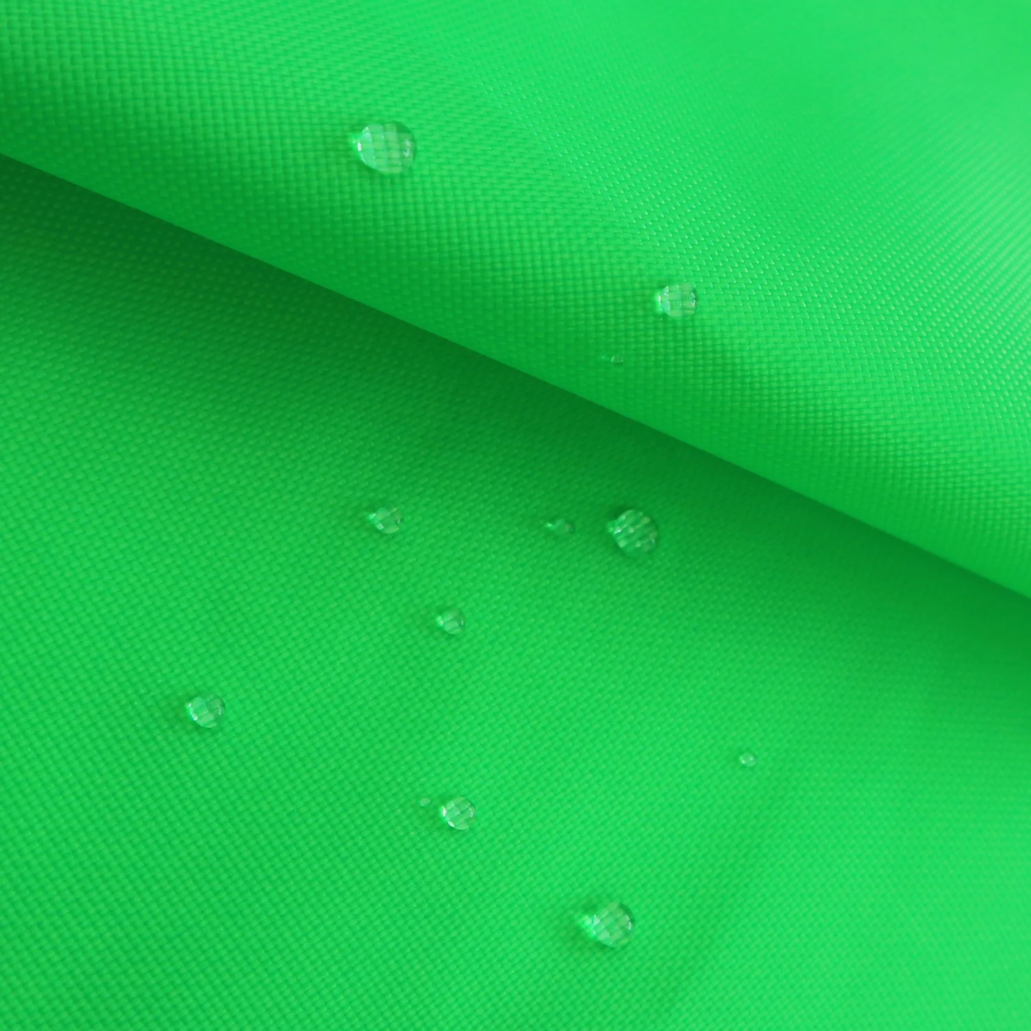 420D Fluorescent green NFPA701 Nylon Oxford Fabric with Fire Retardant PU Coating for bags tarps FME covers