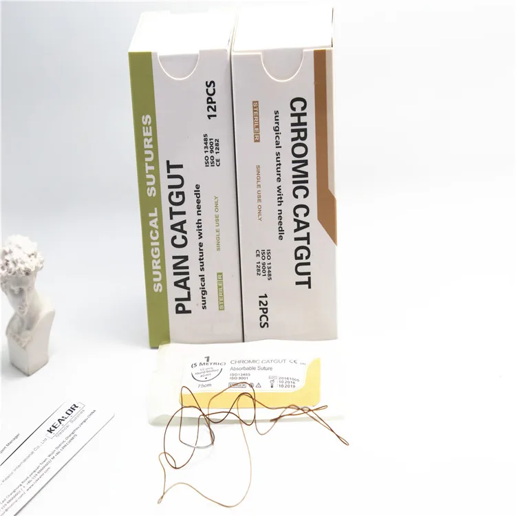 cheap needle with thread 1 0 surgical body stitching nylon suture