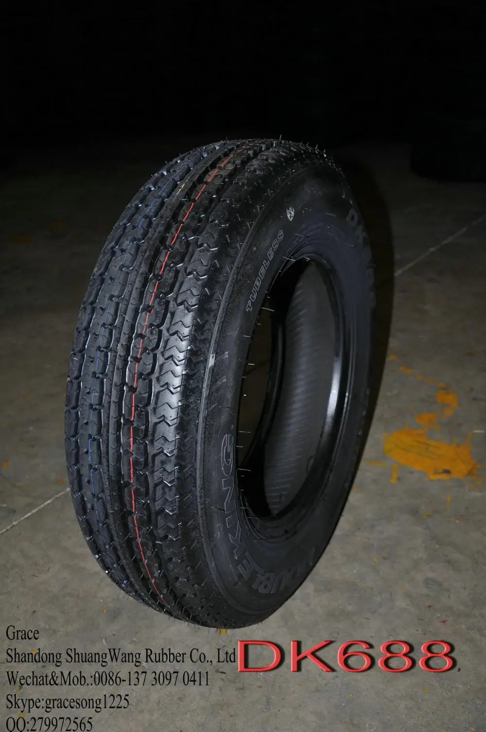 
Double king ST205/75R14 Trailer tyre with DOT Certificate in best price 