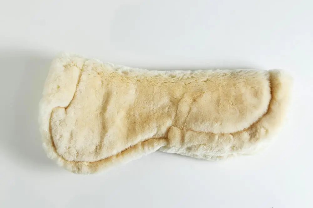 Good quality half pad sheepskin saddle pad wholesale saddle pad set