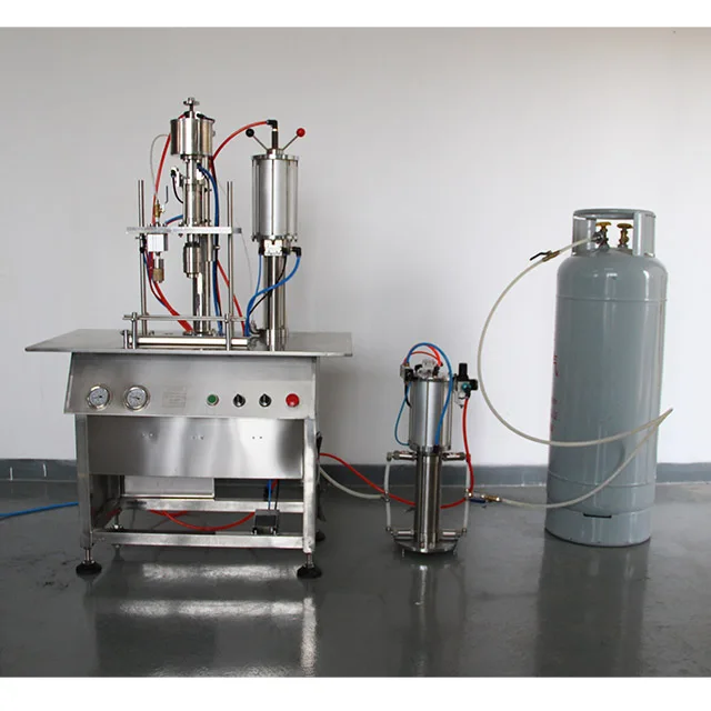 Hot Selling Small Aerosol Deodorant / Gas / Spray Paint Filling Machine