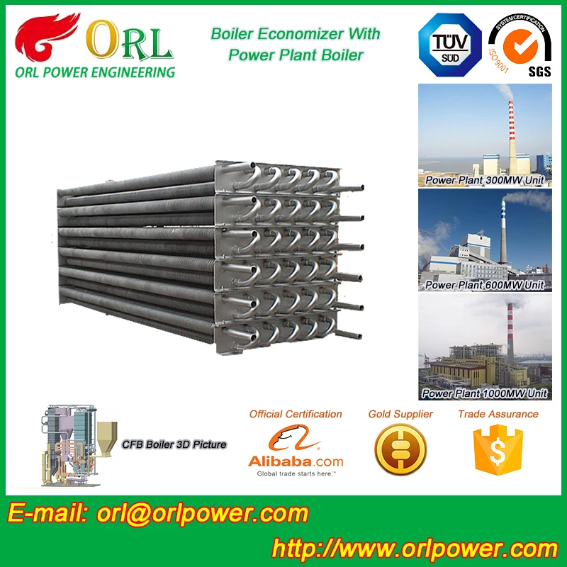 Waste Heat Electric Boiler Economizer ENT Power Supply Certificate ISO9001 Manufacturer