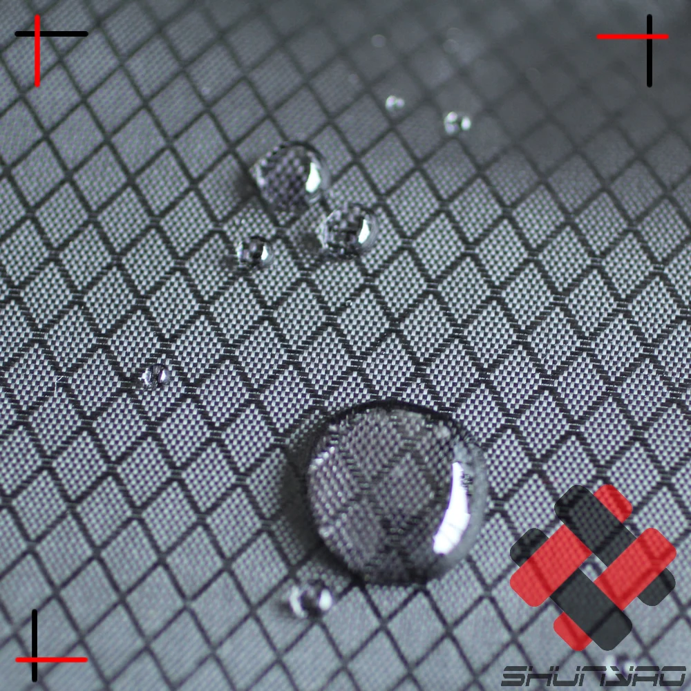 
wholesale cheap polyester oxford Shiny Diamond lattice dobby ripstop with PVC bonded school bag fabric 