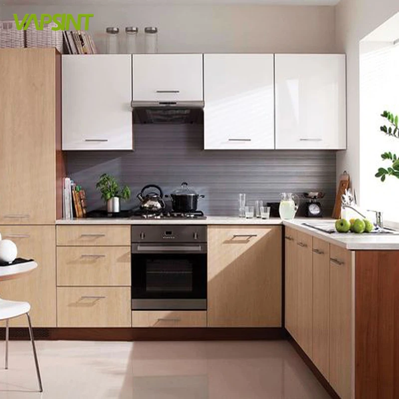 
Factory direct customized cuisine complete design melamine kitchen furniture 