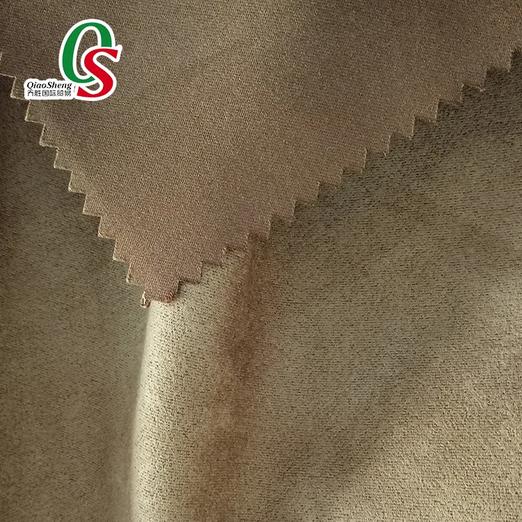 synthetic faux suede brush suede fabric for lining of  bags