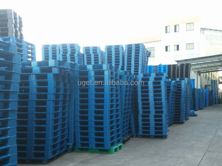 
Heavy Duty Hdpe 1200x1000 Four Way Entry Single Face 6 Runner EUR Euro EPAL Plastic Pallet 