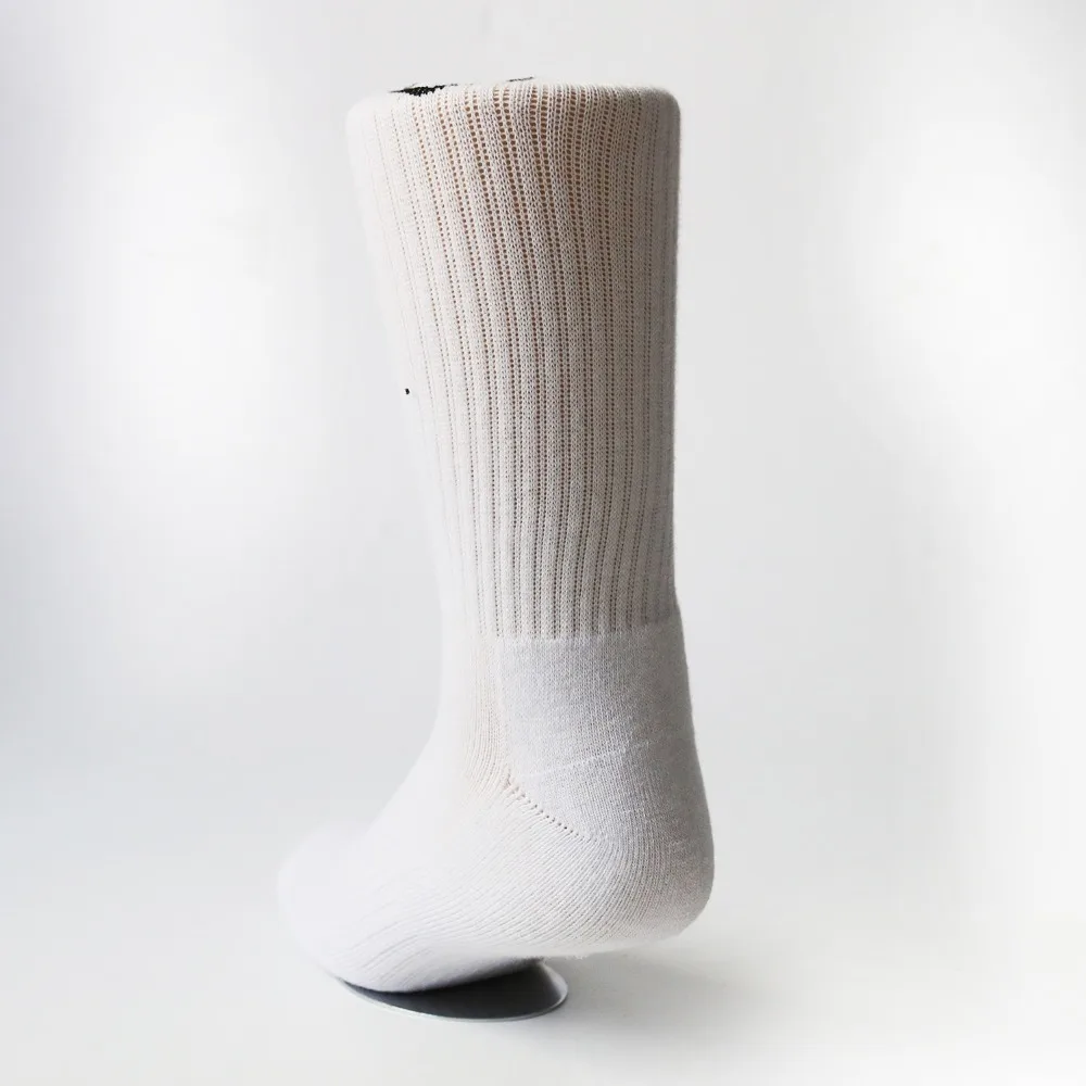 Custom your own designs high quality free size cotton tennis socks
