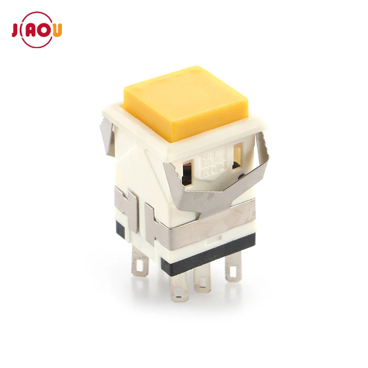 KD2-21/KD2-22/KD-23/KD2-24  With LED /Non-illuminated LED  self-locking/Non Self-locking   Square Push Button Switch