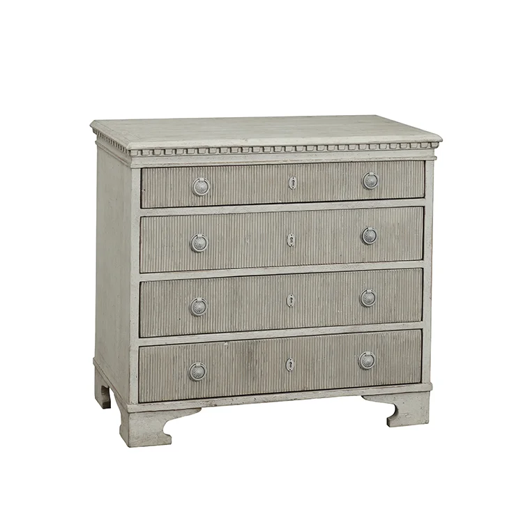 Scandinavian mid century classic home antique french style furniture wood cabinet wooden chest of drawers dressers