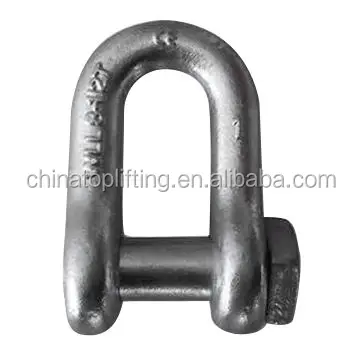 Manufacturer Standard Forged Galvanized Chain shackle/dee shackle with bolt