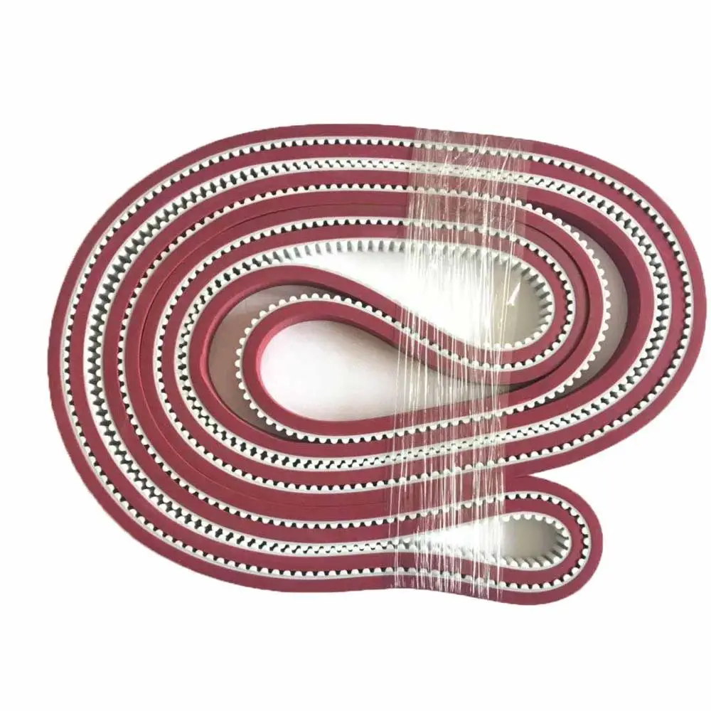 Red Rubber Coating PU Synchronous Belts 8M-3480-10T