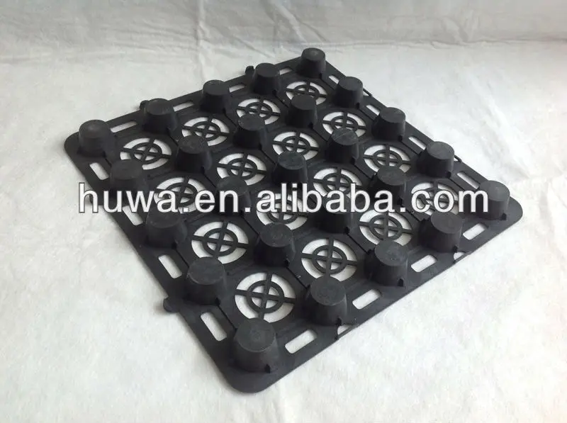 
Green roof garden turf grass mat HUWA HW-PEM23X plastic drainage cell 