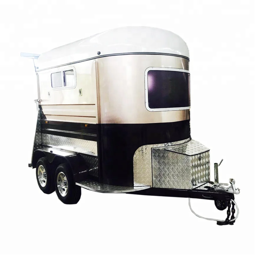 2019 Hot Standard 2 Straight Horse Semi Trailer Customized Dream Coach