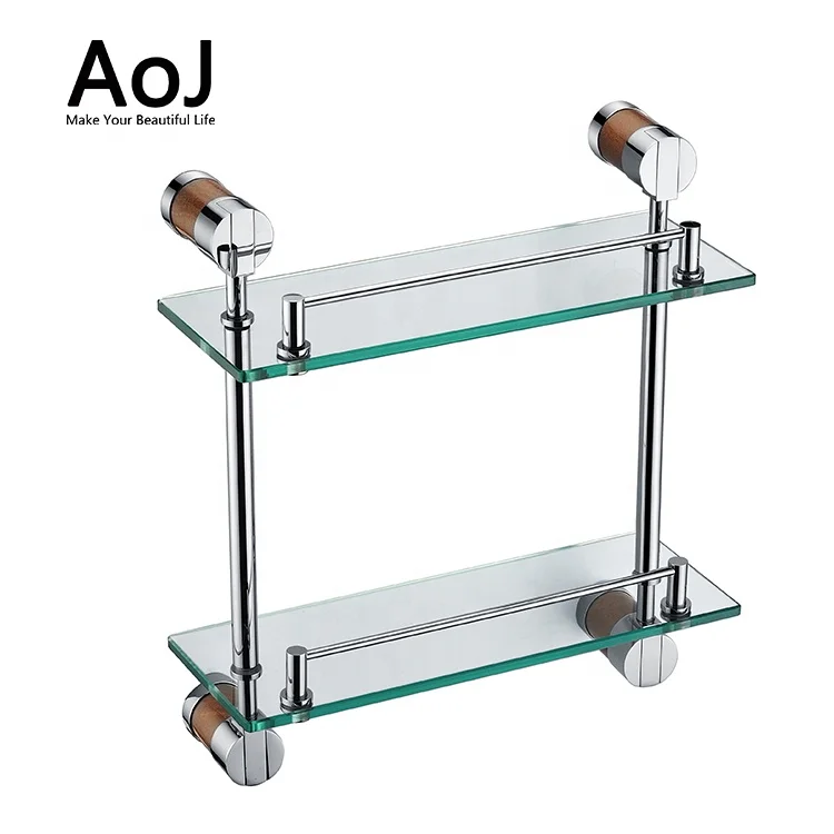 Metal  Bathroom Corner Glass Shelf,Bath Holder,hotel bathroom accessories