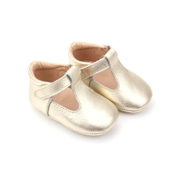 2021 Genuine Leather Baby Soft sole leather Baby shoes walking Tbar shoes