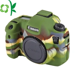 OKSILICONE High Quality Camouflage Green Silicone Soft Camera Case Mini Portable Camera Protective Cover