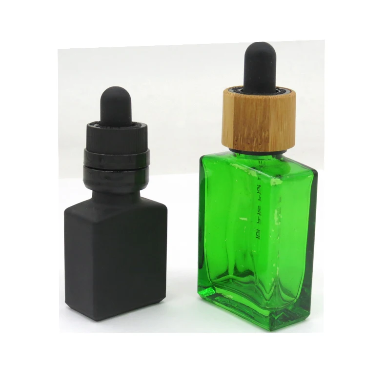 15ml 30ml square cooking smoke oil childproof cap glass childproof dropper bottle