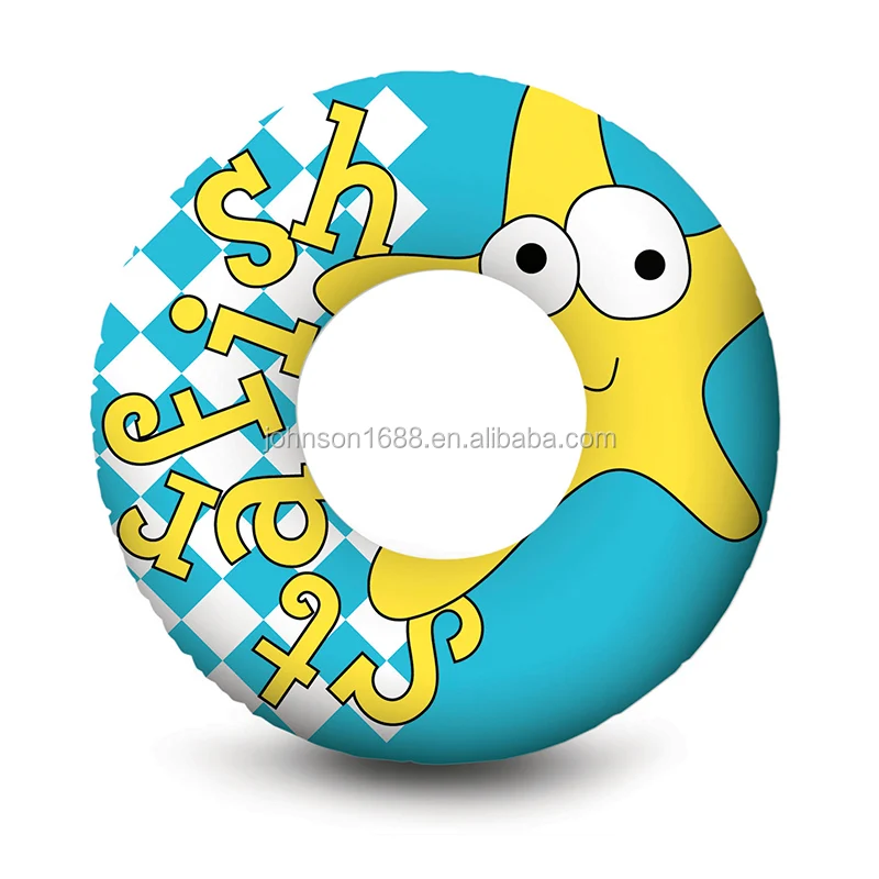 Inflatable swim ring