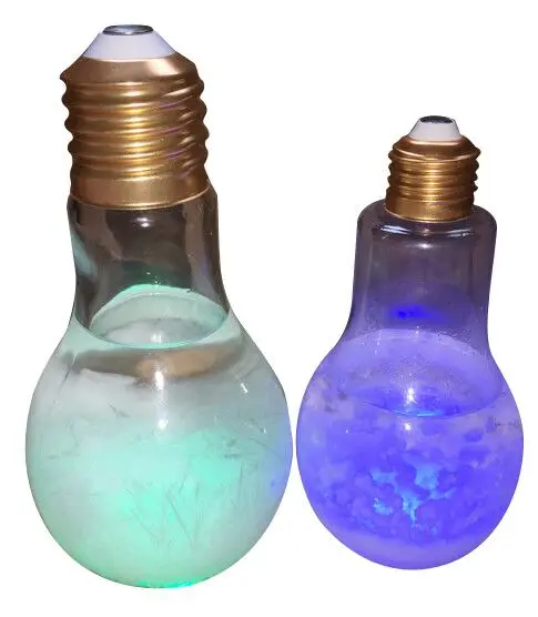 New Desktop Home Decoration Glass Crafts Light Bulb Design Weather Forecast Predictor Hand Blown Storm Glass Bottle Barometer
