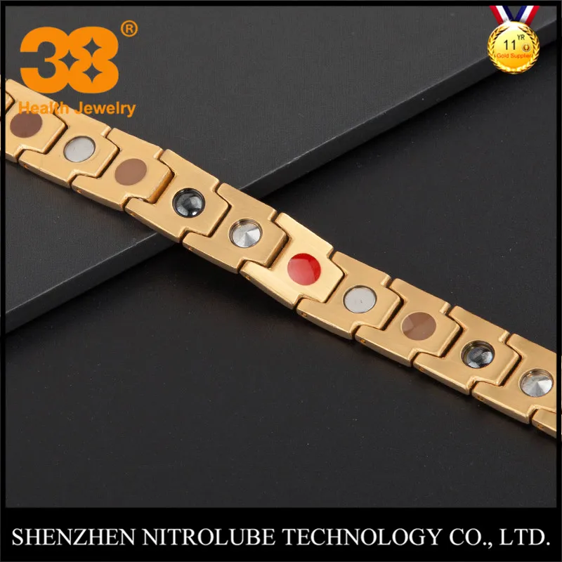 material in stainless steel or titanium help your health magnetic balance bracelet
