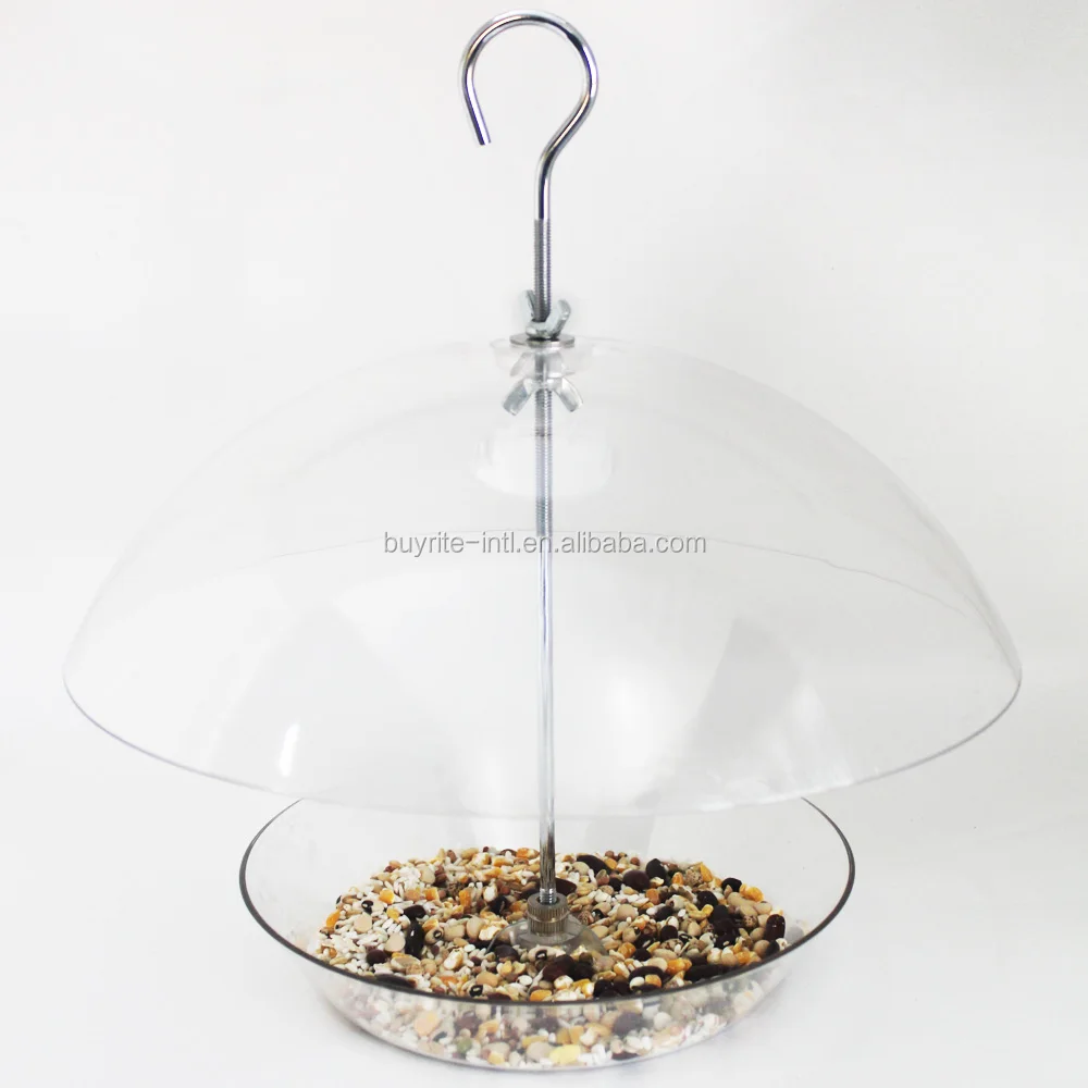 
Popular Outdoor Clear Plastic Squirrel proof/Baffle Bird feeder 