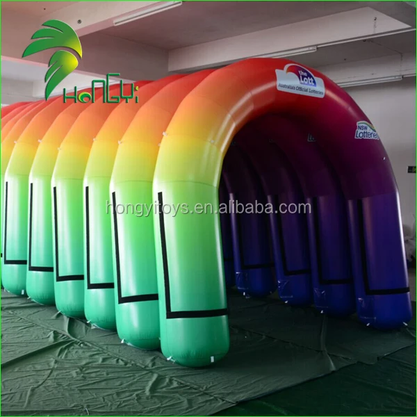 Promotional Custom Finish line Balloon Inflatable Arch with LOGO