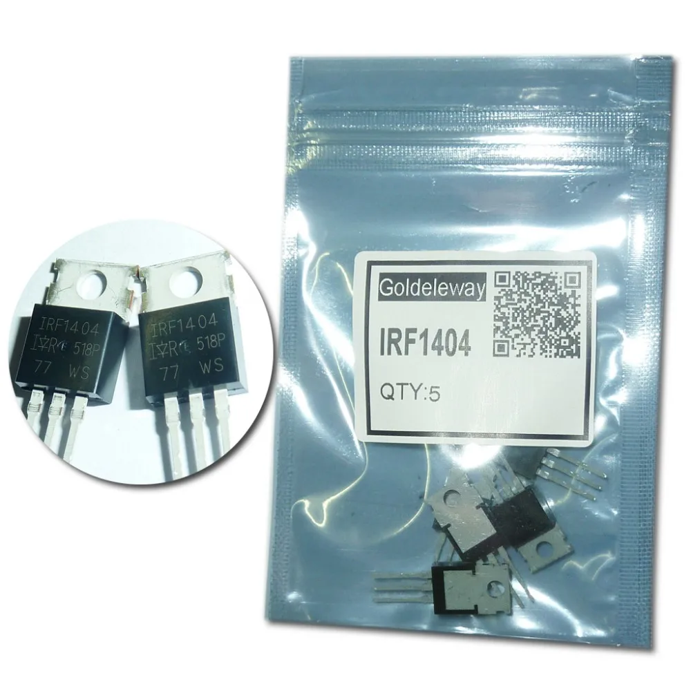 IRF1404 IRF1404PBF TO-220AB 40 В 162 В N-CHANNEL 100% НОВЫЙ ОРИГИНАЛЬНЫЙ в srock