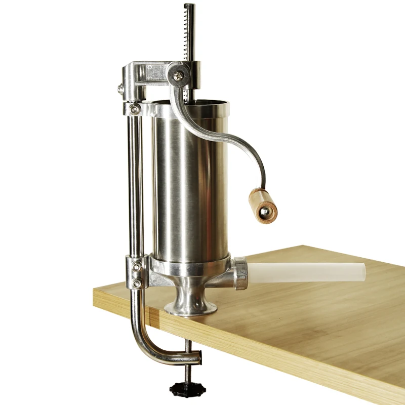 
2.5 LBS Homemade Stainless Steel Sausage Meat Stuffer 