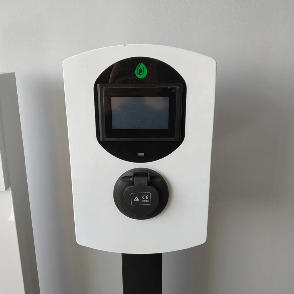 Аккумуляторная батарея 230 кВт в 32A AC ev с разъемом типа 2, сенсорный экран, тип B RCD,OEM