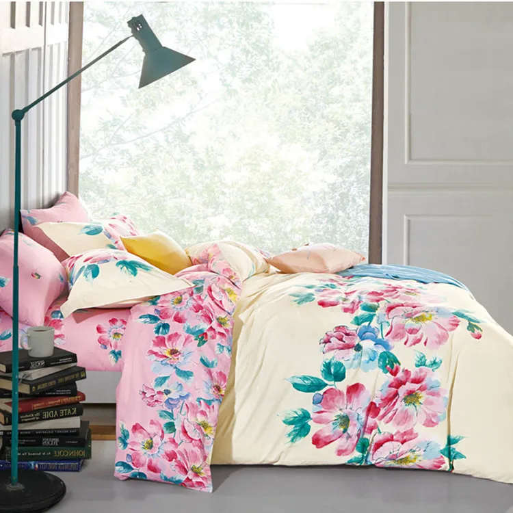 Мягкая моющаяся плоская Простыня из 100% хлопка в корейском дубайском стиле пододеяльник Комплект постельного белья с наволочкой