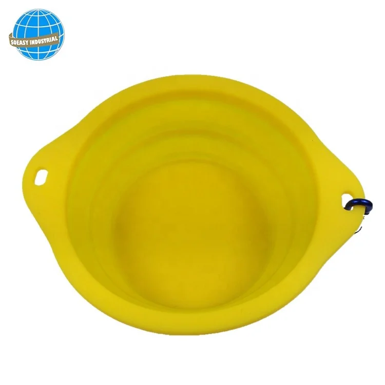 foldable silicon bowl wholesale Silicone dog food bowl