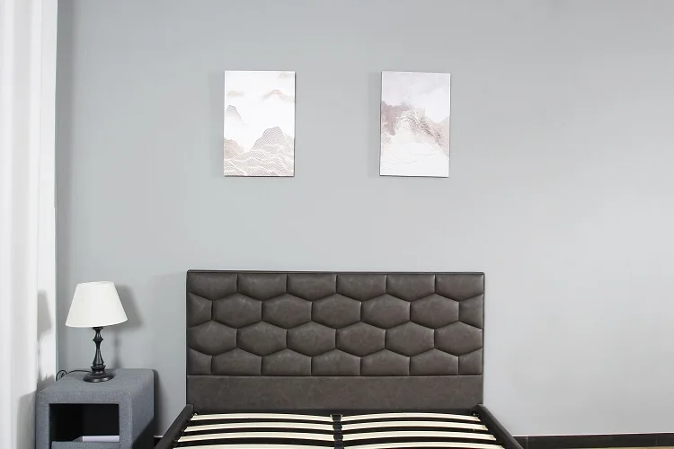 Multiple Specifications Free Sample Pink Set 2017 Leather Beds With Headboards