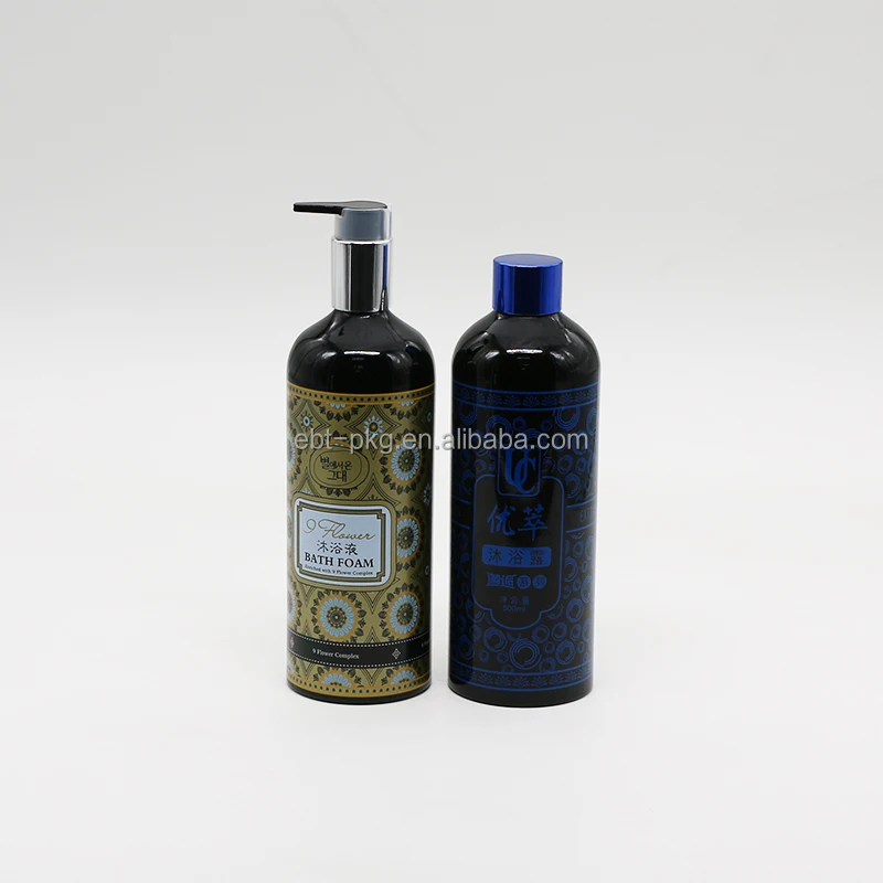 Экологичная алюминиевая бутылка для шампуня с насосом, 300 мл, 500 мл