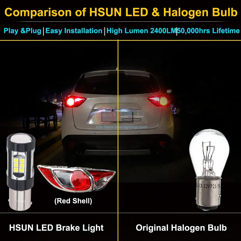 
Car LED S25 P21/5W 1157 BAY15D BAZ15D 22 SMD 3030 LED 30SMD LED for turn signal lights reverse lights 