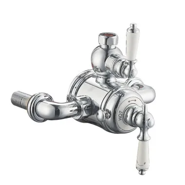 Открытые Термостатические душевые клапаны с двойной ручкой, керамические ручные клапаны sv8039