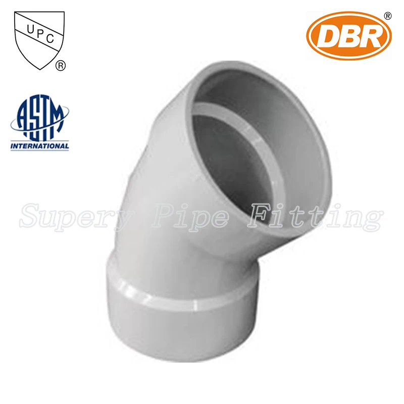 B2C Online Shop SUPERY CPVC Fittings Names 45 Degree Elbow