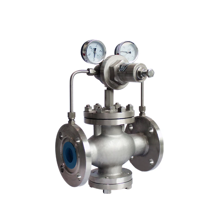 
Flange Steam Water Pressure Regulator Valve With Gauge 