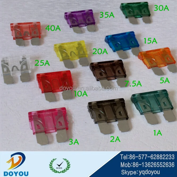 Общего пользования красочные 1A 2A 3A 5A 7.5A 10A 15A 20A 25A 30A 35A 40A лезвие предохранитель