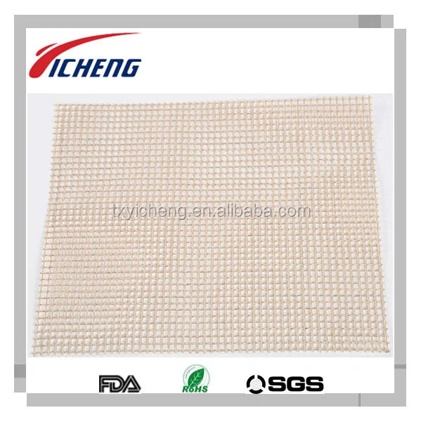 
PTFE Coated Fiberglass Fabric Grill Mesh for Barbecue Grill bbq oven liner 