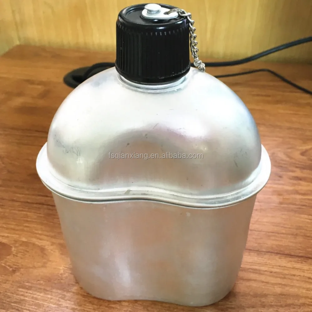 Heated Sale Aluminum outdoors Water Bottle With Aluminum Cup Outdoor water bottle is easy to carry