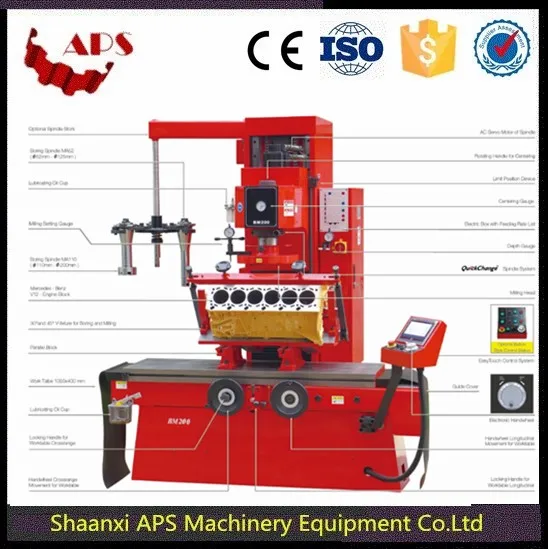 
NEW CE,ISO Vertical Cylinder head boring &milling machine BM200 