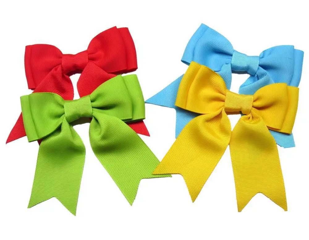 China 100% polyester red grosgrain bow ribbon large Christmas bow for party decorative