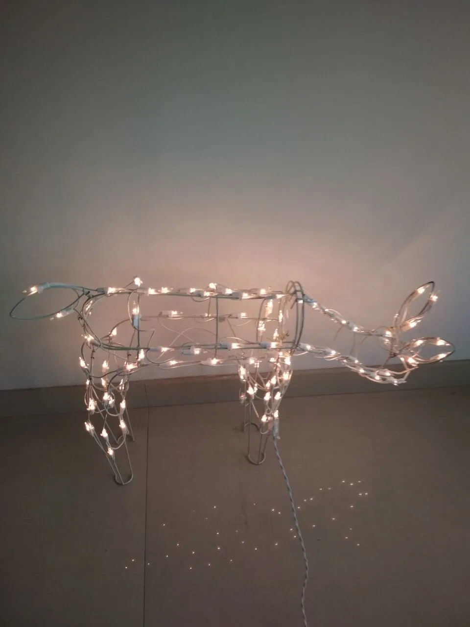 Motif Lighting Outdoor Unique LED Christmas Reindeer Animals Light For Street Garden Mall Park Holiday Decoration