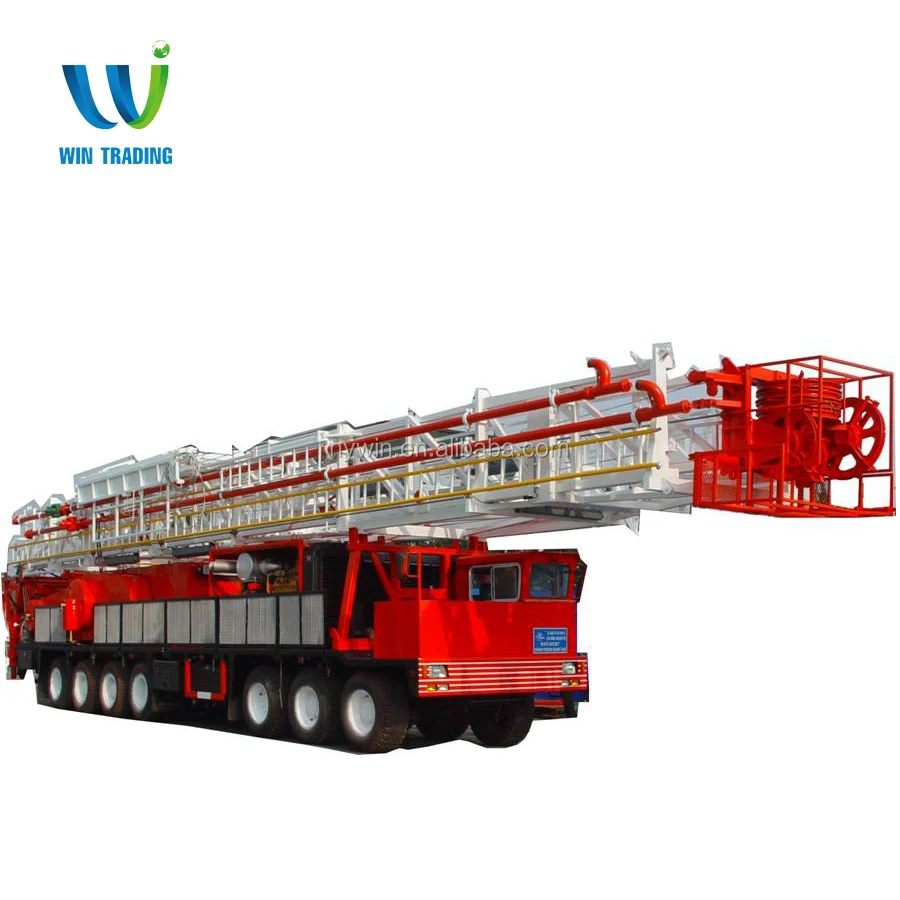 RG API Standard Oil Field Oil and Gas Well Bore Hole Truck Mounted Mobile ZJ30 750hp Drilling Rig and Workover Rig