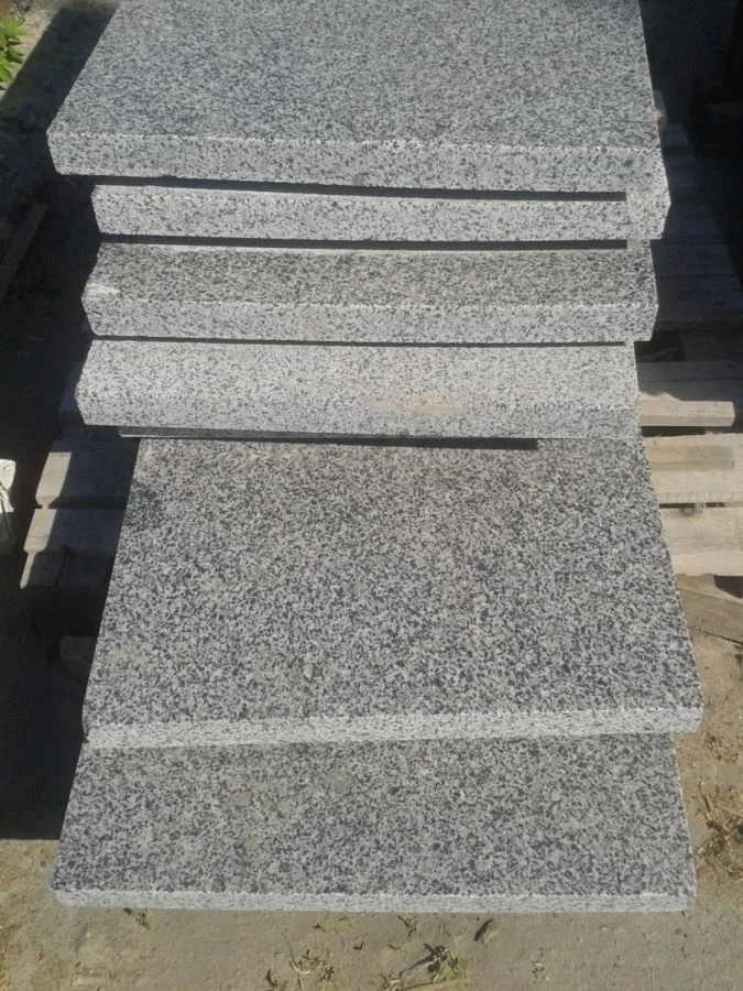 
Ukraine hammered flamed polished decorative facing monument cheap natural grey stone granite tile 