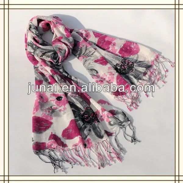 иу шарф завод цветок печатных вискоза шарф ёенщин