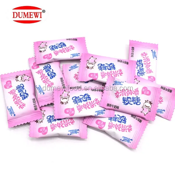 Sweet Assorted Fruit Flavor Chewy Milk Soft Candy